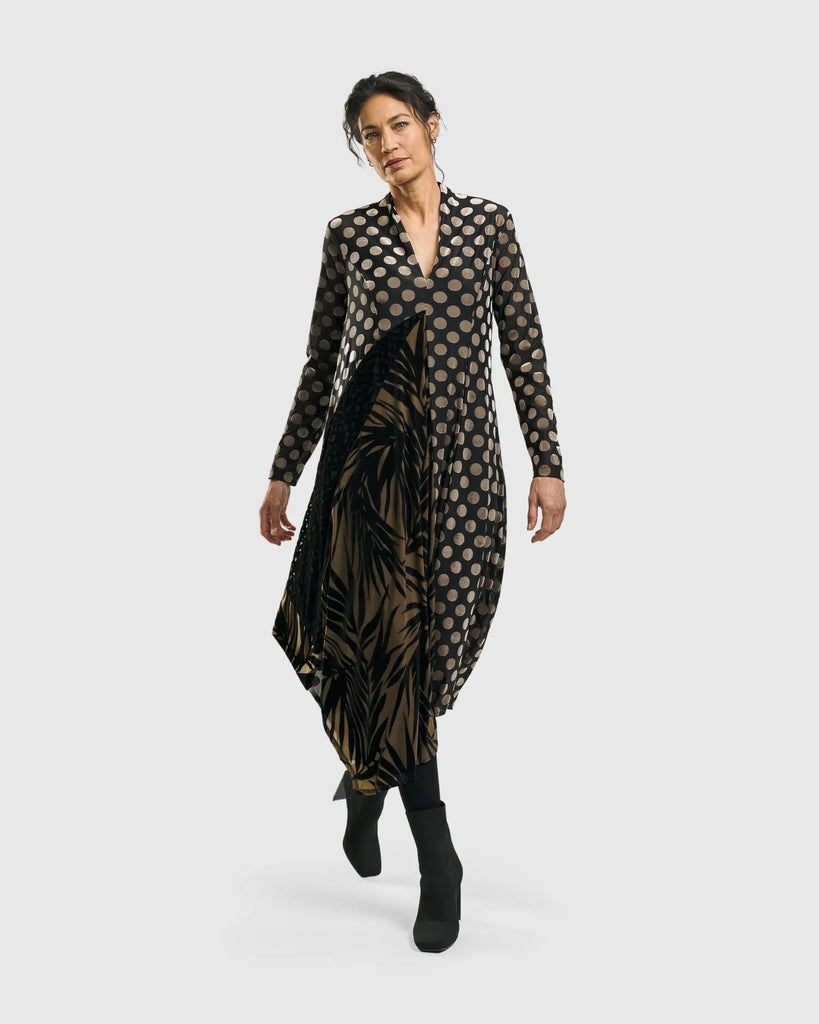 alembika-equinox-cocoon-kleid-gold-damen image 1
