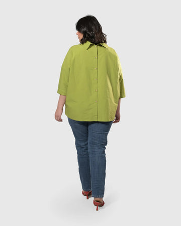 alembika-urban-boxy-7ut309g-top-gr-n-baumwoll-top image 5