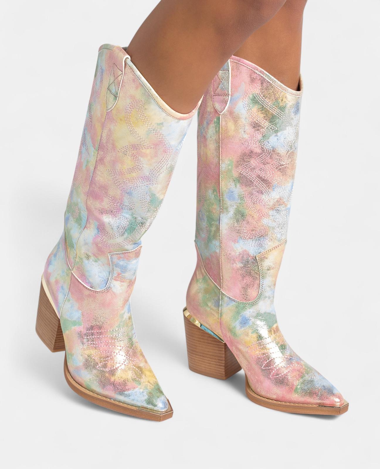 alma-en-pena-cowboy-boot-damenstiefel-rosa-8-5cm image 5