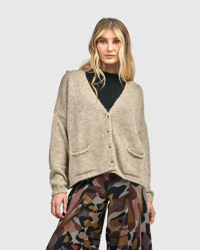 alembika-diana-cropped-cardigan-strickjacke-ecru image 1