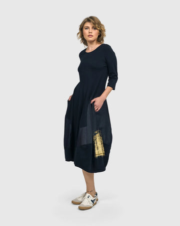 alembika-lexington-crew-cocoon-kleid-navy image 5