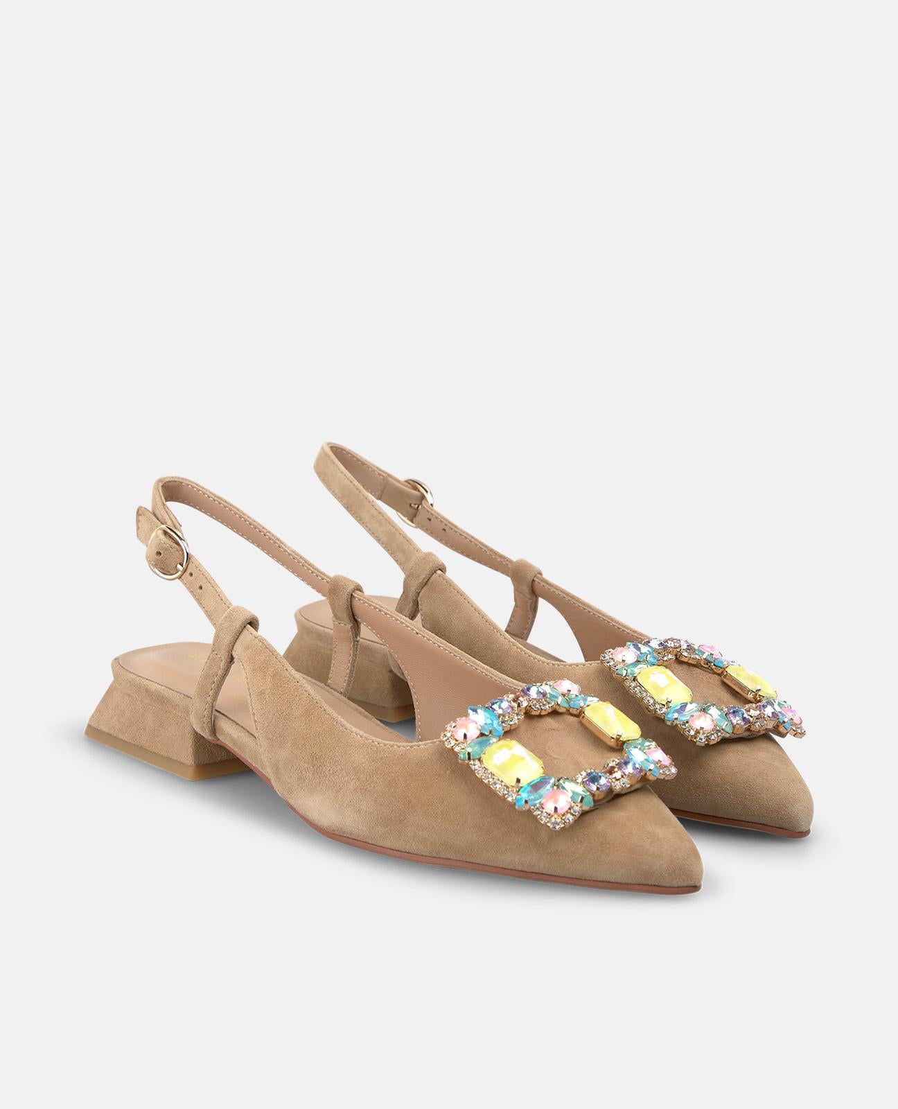 alma-en-pena-square-slipper-arena-mit-schnalle-und-spitze-2-cm image 2