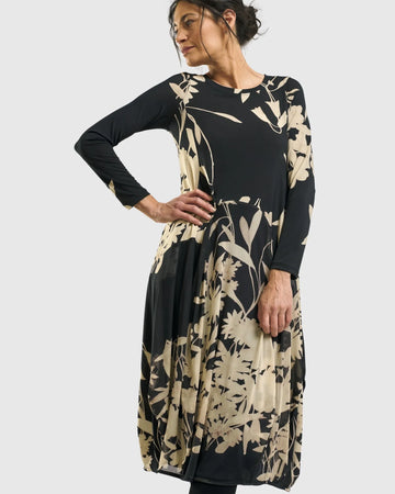 alembika-amber-cocoon-kleid-floral image 2