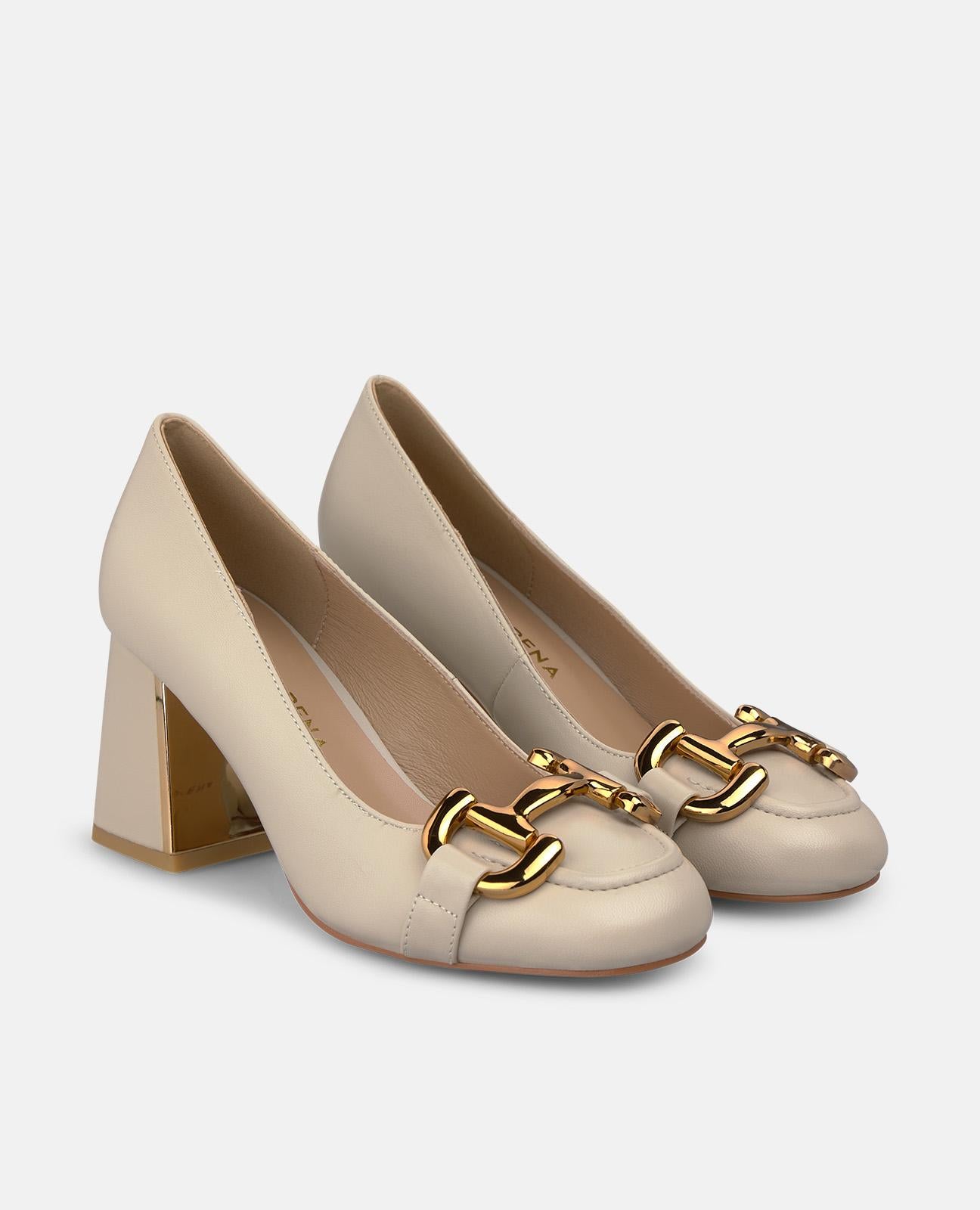alma-en-pena-nappa-pumps-mit-metallic-akzent-wei-7-cm-blockabsatz image 2