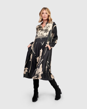 alembika-filigree-babydoll-shirtdress-mix-midi image 5
