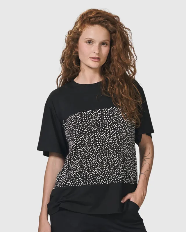 alembika-starlight-tee-dots-plissee-t-shirt-f-r-damen image 1