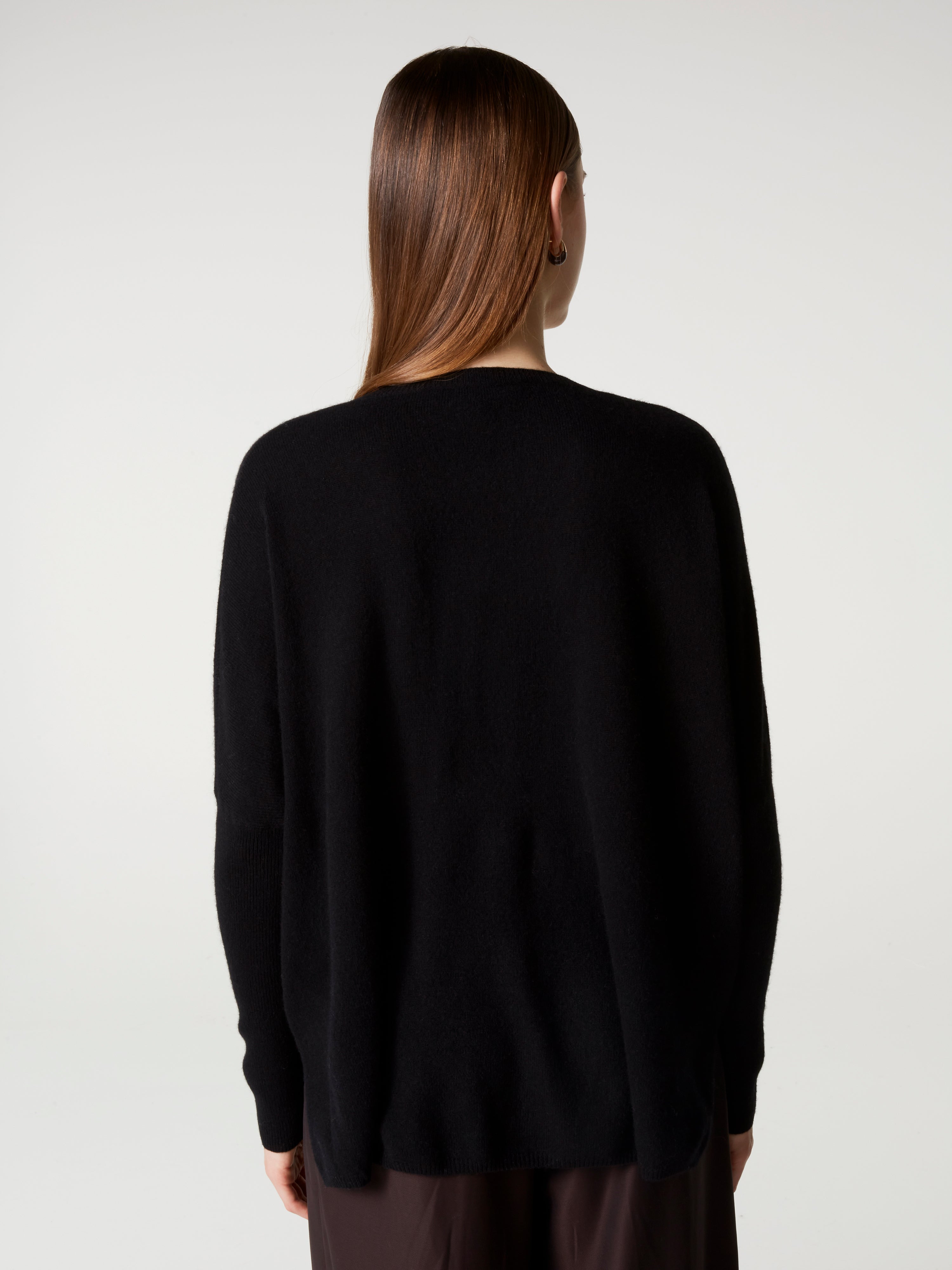 absolut-camille-damen-kaschmir-pull-poncho-mit-v-ausschnitt-schwarz image 4