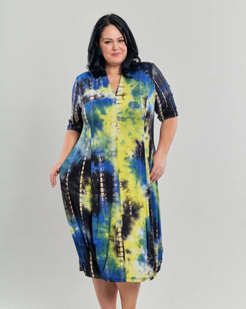 alembika-carla-cocoon-midi-kleid-tie-dye image 3