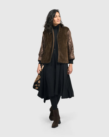 alembika-bonbon-jacke-chocolate-kunstfell-steppjacke-aj702c image 4