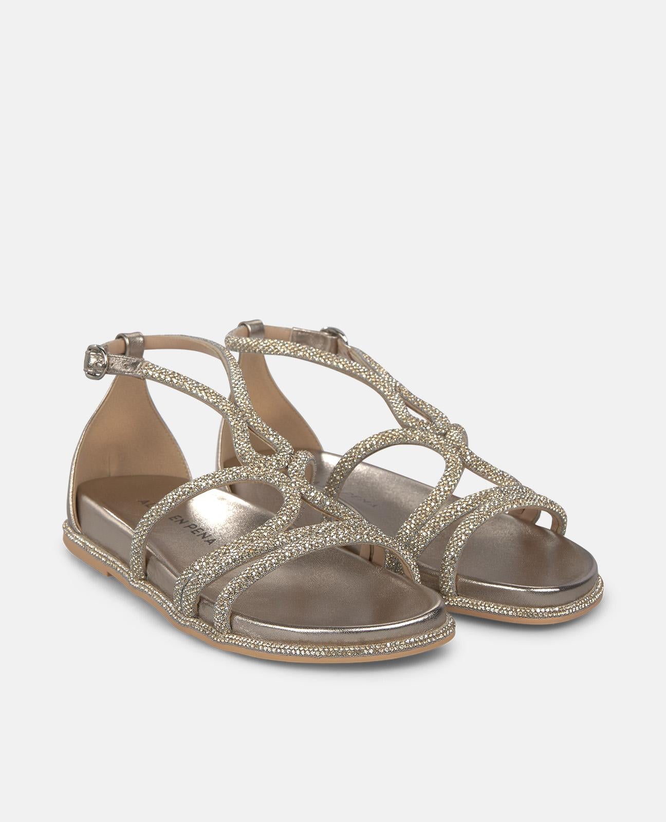 alma-en-pena-alfa-62943-flache-sandale-bronze-metallic-2-5-cm image 2