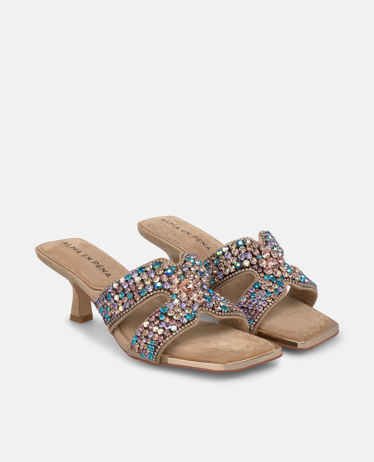 alma-en-pena-double-strap-sandalen-mit-strass-sandalette-arena-6-5-cm image 3