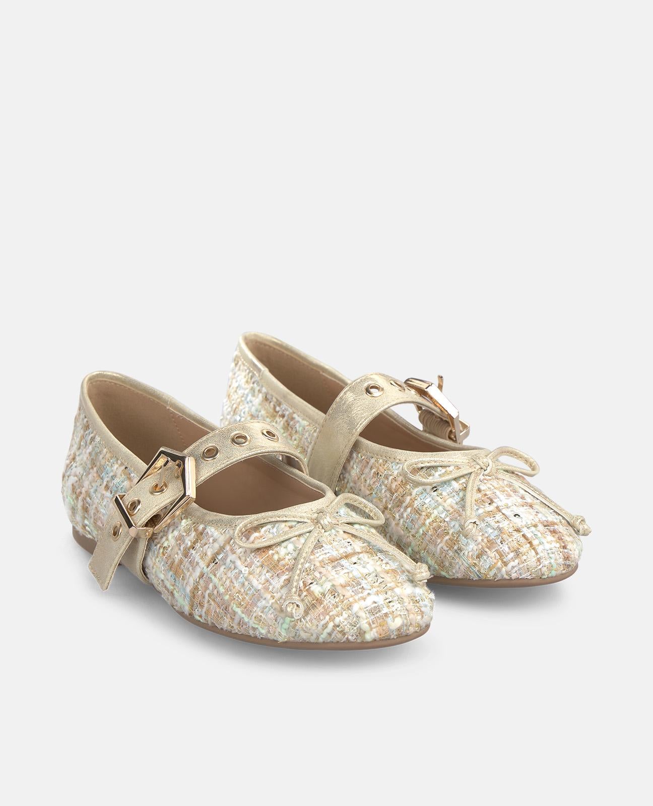 alma-en-pena-flat-dancer-with-buckle-detail-ballerina-flach-in-azurblau image 2