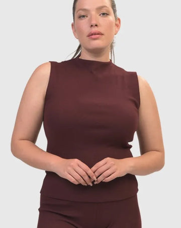 alembika-asana-high-neck-top-wine image 3