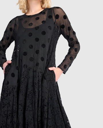alembika-jolie-mesh-dress-black-cocon-kleid-midi image 4