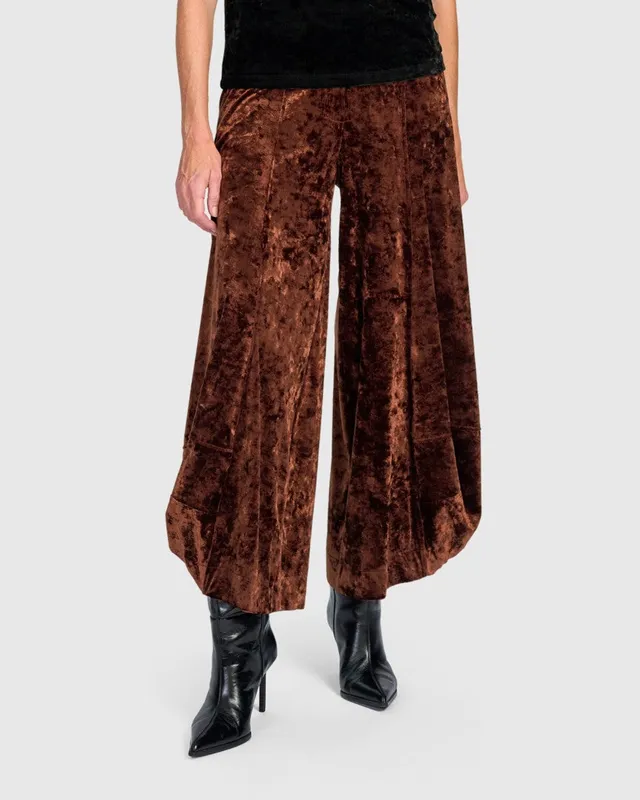 alembika-crushed-velvet-punto-hose-maple image 1