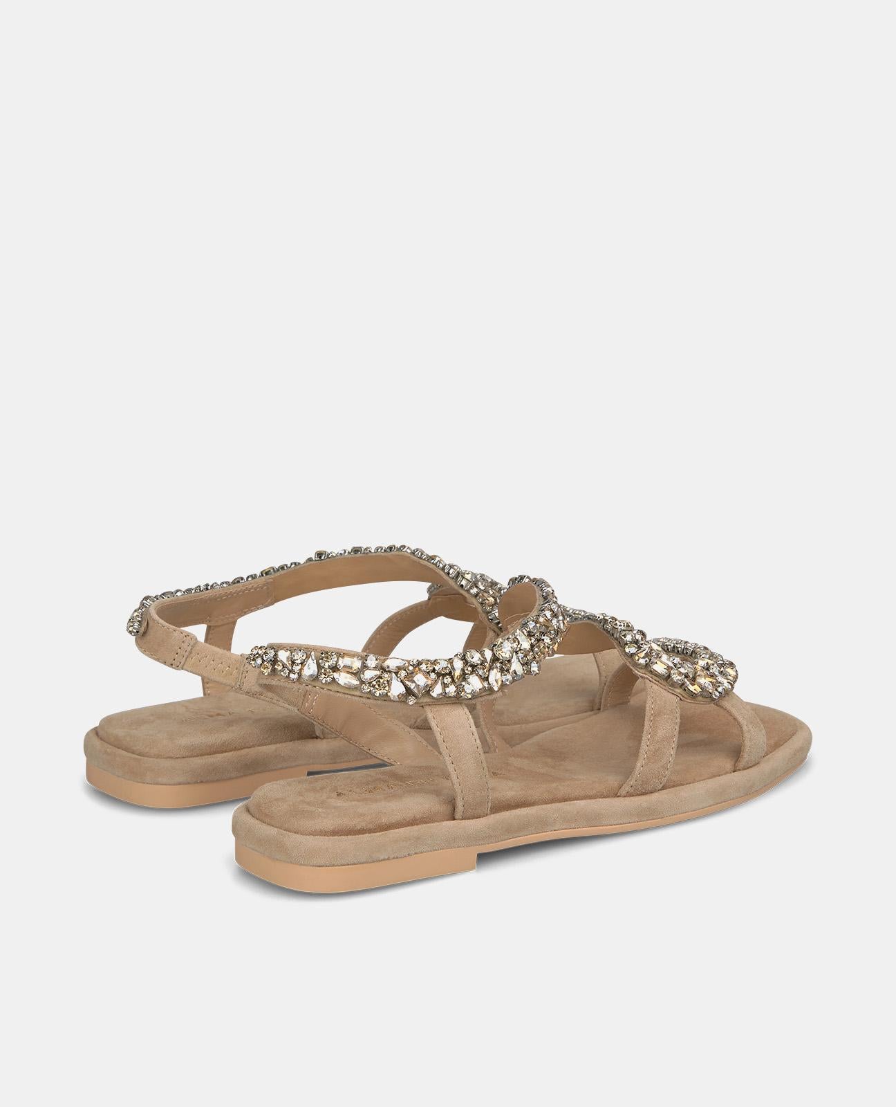 alma-en-pena-square-toe-snake-flache-sandale-arena-1-cm image 3
