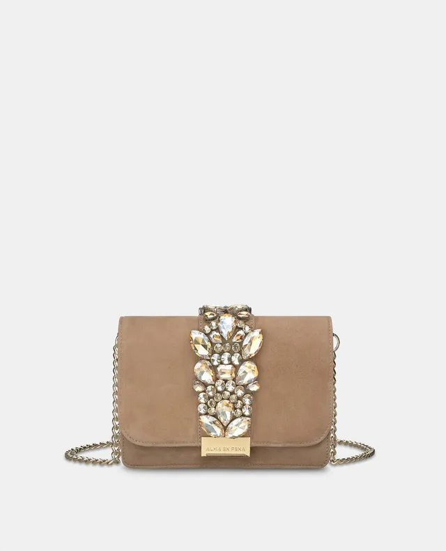 alma-en-pena-jewel-shoulder-bag-schultertasche-mit-schmucksteinen-in-sand image 1