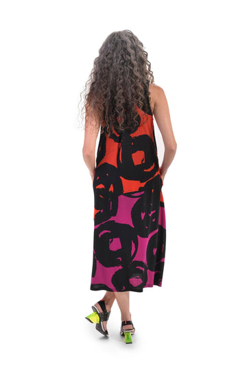 alembika-art-print-tank-dress-tangerine-rmelloses-maxikleid image 2