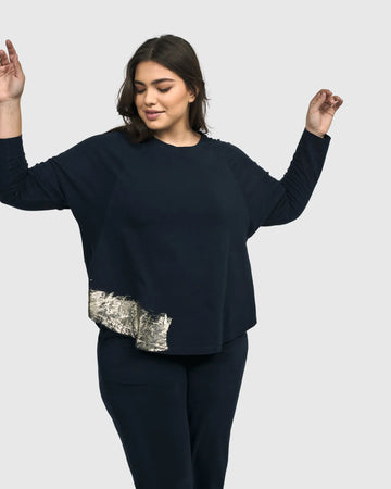 alembika-calumet-relaxed-top-damen-navy image 5