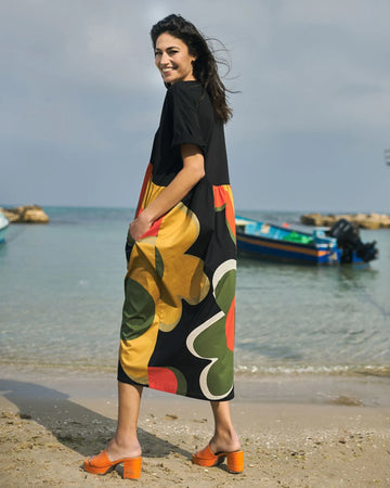 alembika-jocelyn-cocoon-kleid-floral image 4