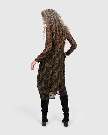 alembika-grove-mesh-cocoon-kleid-damen-antique image 6