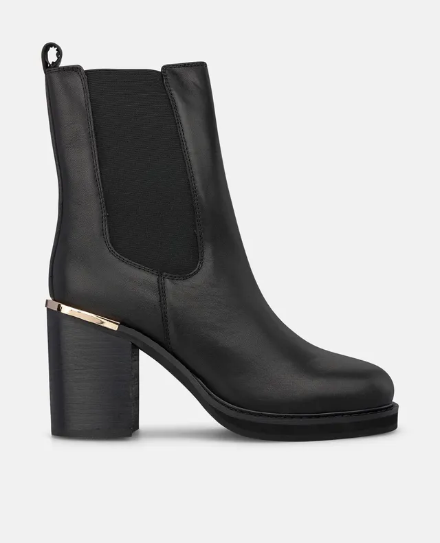 alma-en-pena-chelsea-nappa-stiefelette-schwarz-8-5-cm-blockabsatz image 1