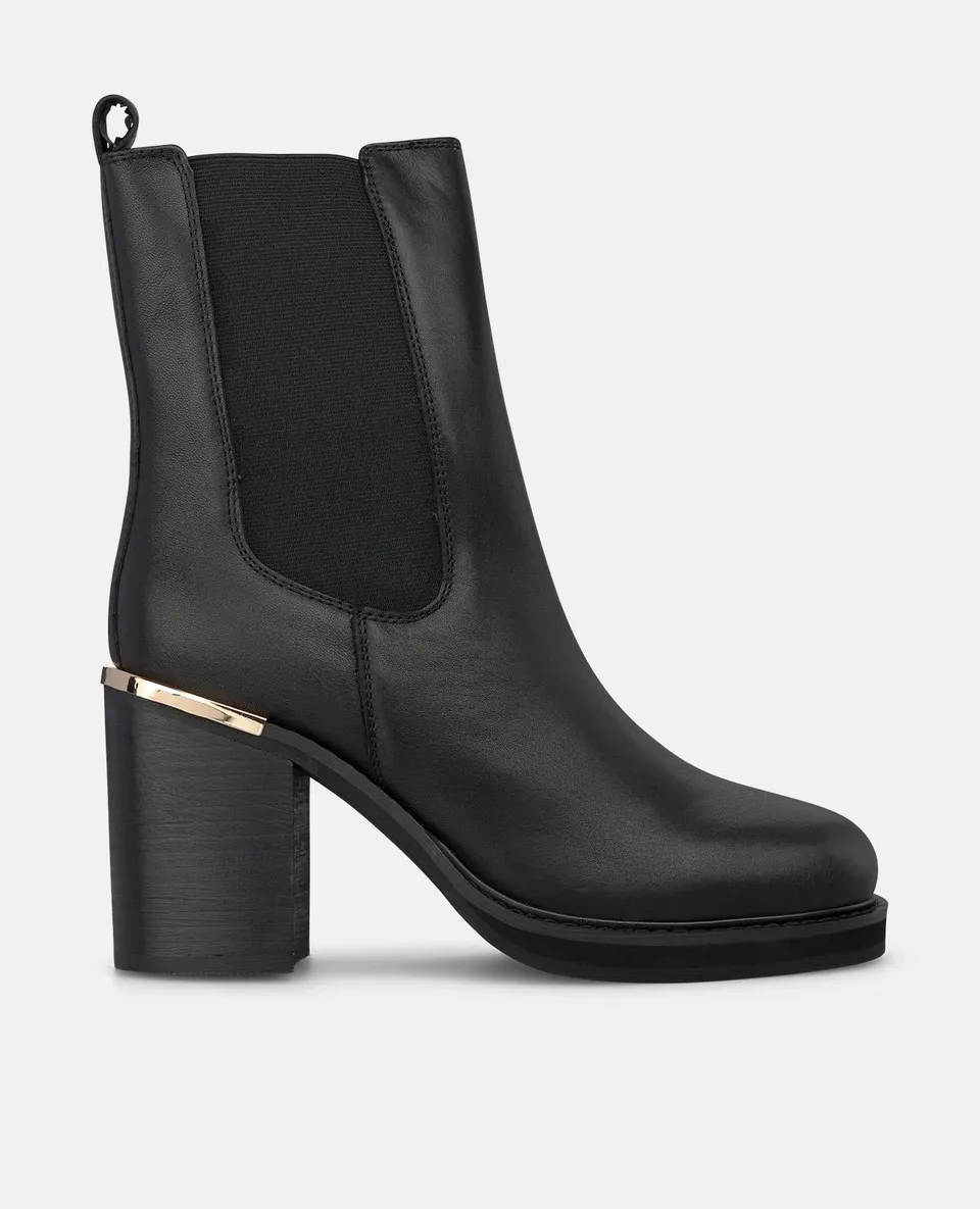 alma-en-pena-chelsea-nappa-stiefelette-schwarz-8-5-cm-blockabsatz image 1