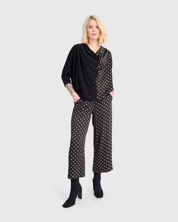 alembika-eclat-straight-pants-schwarz-bronze-dots image 7