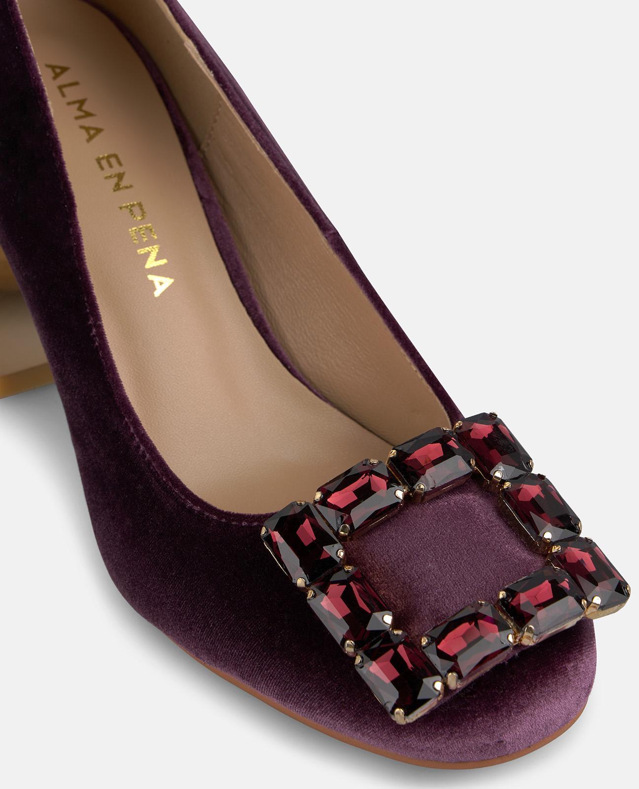 alma-en-pena-velvet-heeled-shoe-samt-pumps-lavendel-7-cm image 4