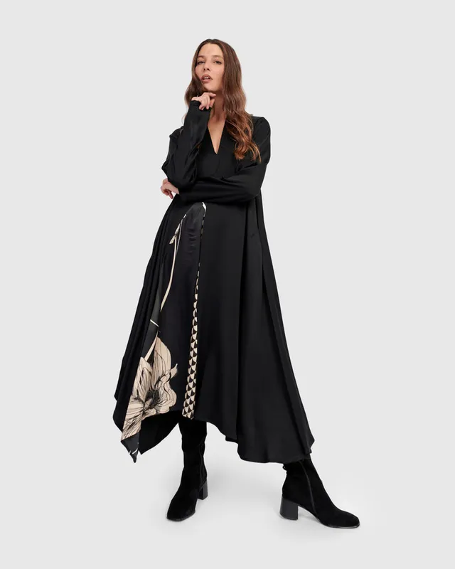 alembika-baroque-draped-dress-mix-maxi-kleid image 1