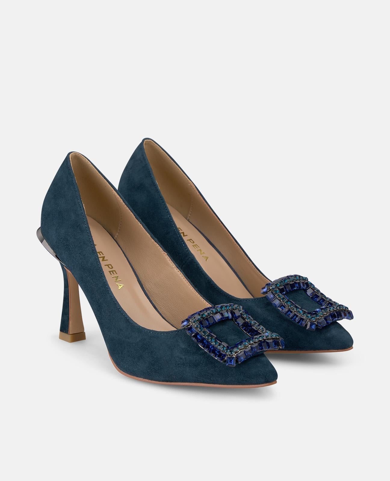 alma-en-pena-alfa-61450-high-heel-pumps-spitz-marineblau-9-cm image 2