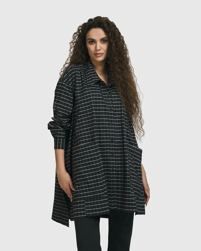 alembika-gridlock-shirt-jacket-check-hemdjacke-karo-schwarz-wei image 1