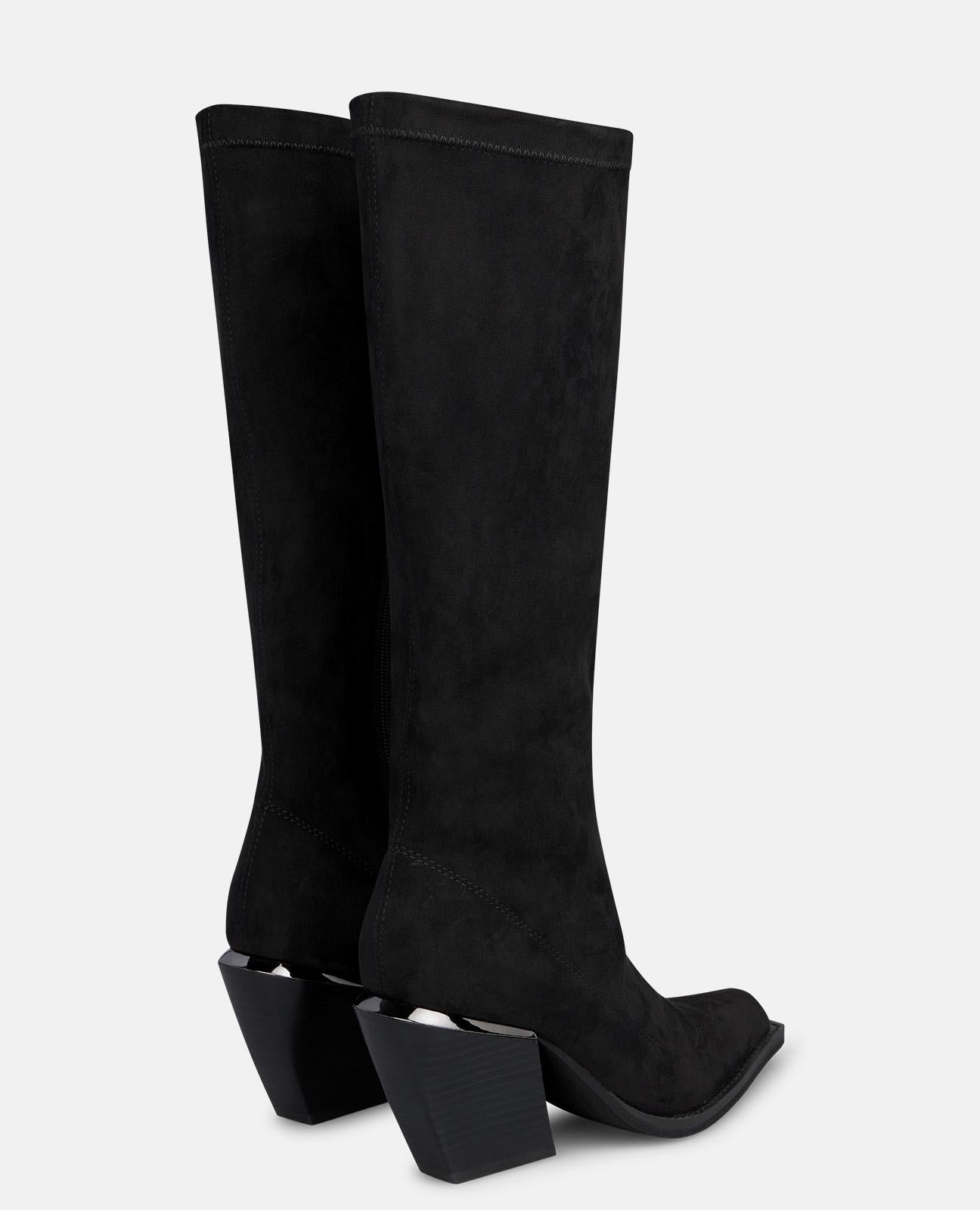 alma-en-pena-alfa-64379-high-top-stiefeletten-schwarz-8-cm-blockabsatz image 3