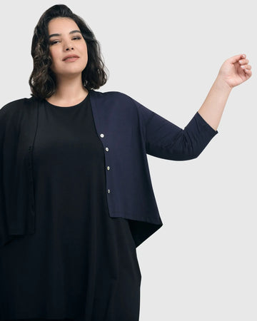 alembika-essential-2-tone-crop-cardigan-navy image 4