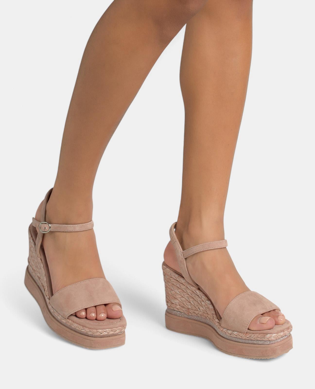 alma-en-pena-braided-platform-wedge-damen-keilsandalen-rosa-9-8cm image 4