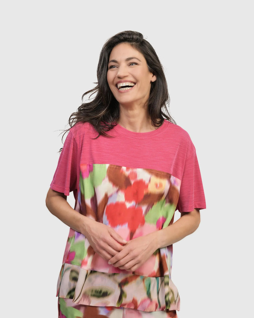 alembika-cherry-blossom-tee-blush-boxy-t-shirt-mit-floral-mix image 1