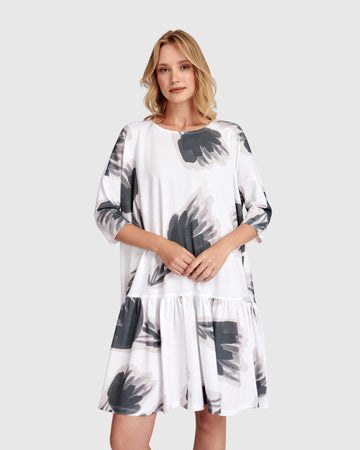 alembika-urban-feather-flounce-mini-kleid-cloud image 2
