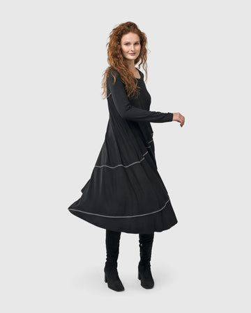 alembika-nightingale-pullover-midikleid-schwarz-fit-flare image 5