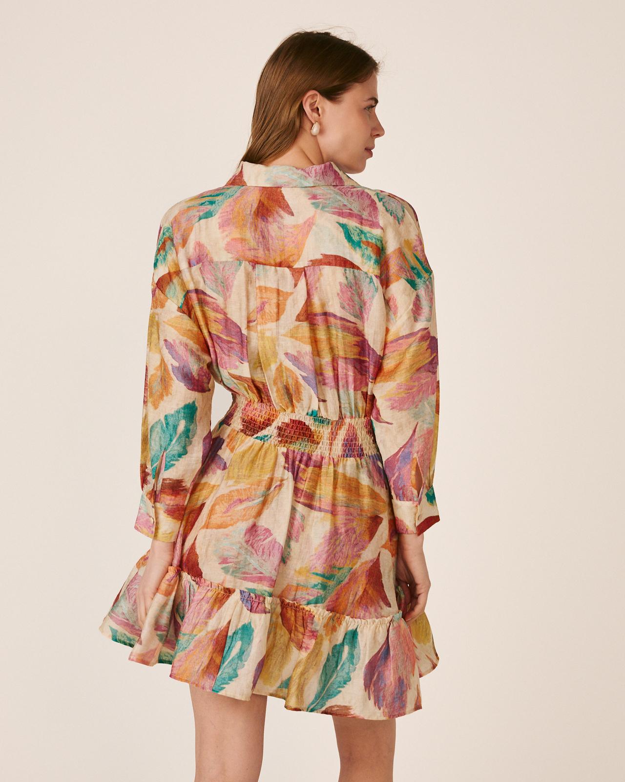 alma-en-pena-kurzarm-minikleid-mit-pailletten-orange image 7