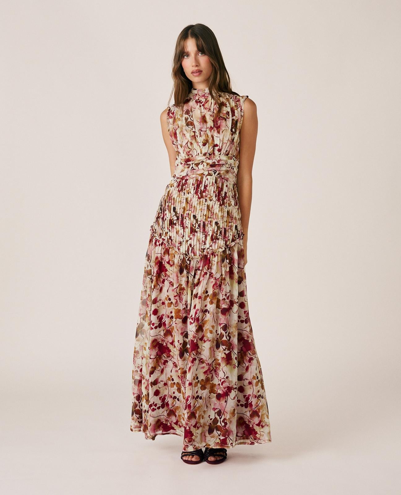 alma-en-pena-long-floral-dress-maxikleid-rosa image 2
