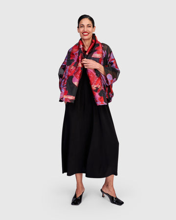 alembika-toshi-cocktailjacke-rot-lila-floral image 3