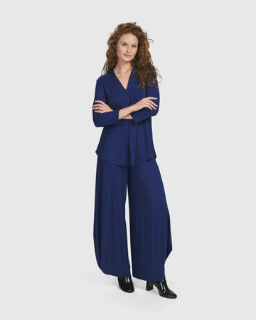 alembika-essential-v-neck-top-top-royal-blue image 2