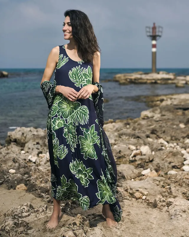 alembika-aloha-maxikleid-7sd150r-royal-green-rmellos image 1