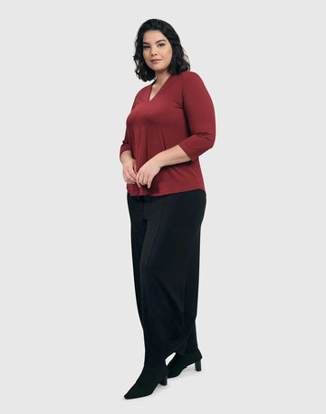 alembika-essential-v-neck-top-plum image 2