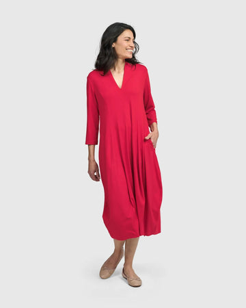 alembika-essential-cocoon-dress-kleid-red-rose image 5