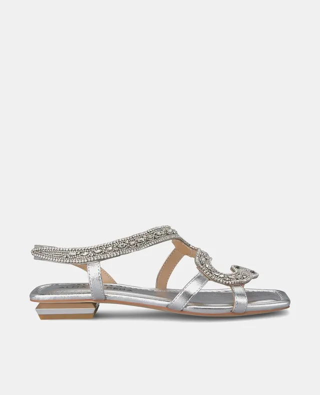 alma-en-pena-flat-snake-sandal-flachsandale-silber-1-5-cm image 1