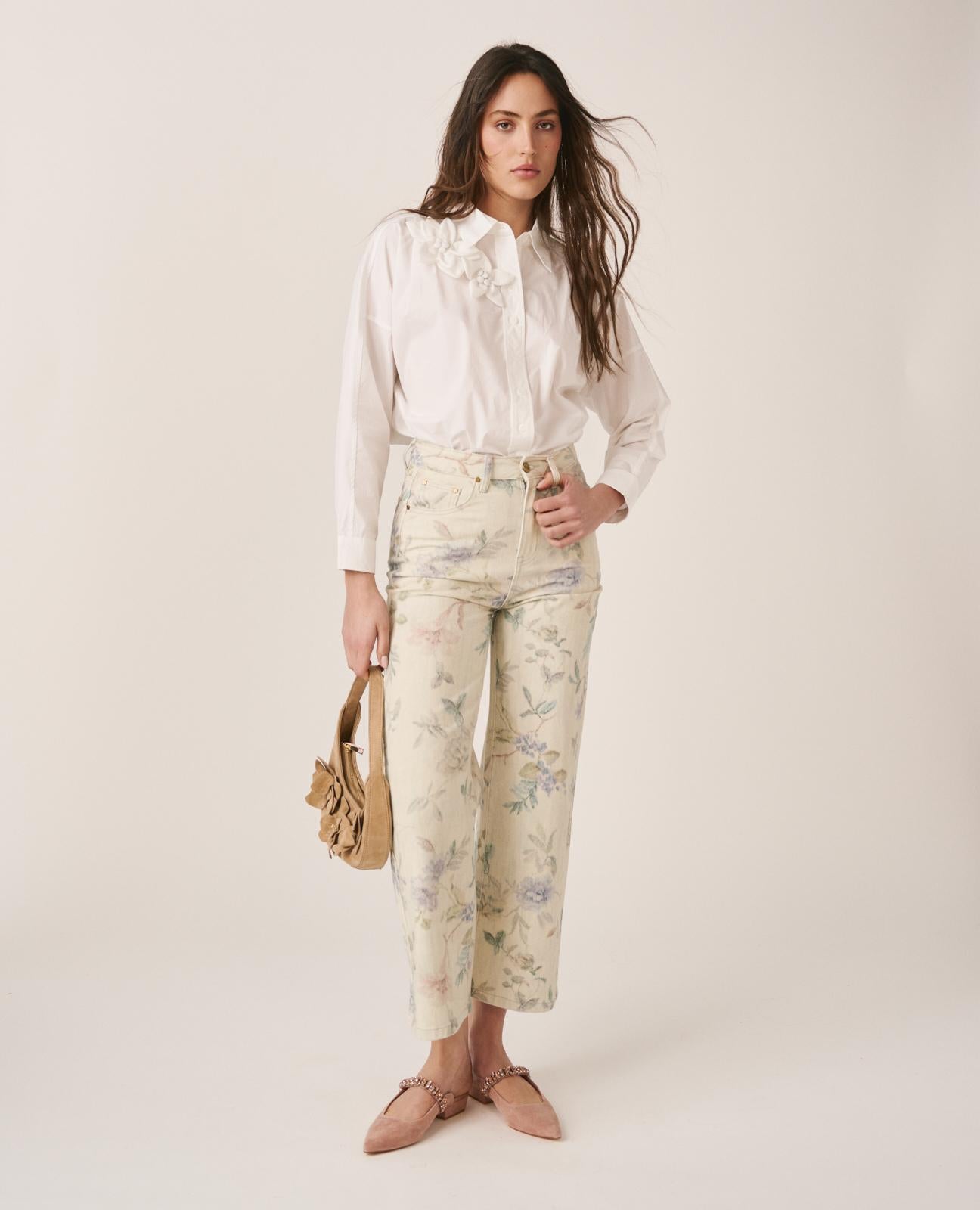 alma-en-pena-striped-shirt-flowers-gestreifte-bluse-wei-mit-blumen-detail image 2