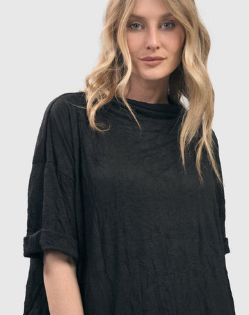 alembika-crinkle-trapeze-top-schwarz image 4
