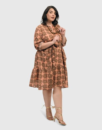 alembika-dahlia-swing-kleid-cotton-voile-peach-earth image 8
