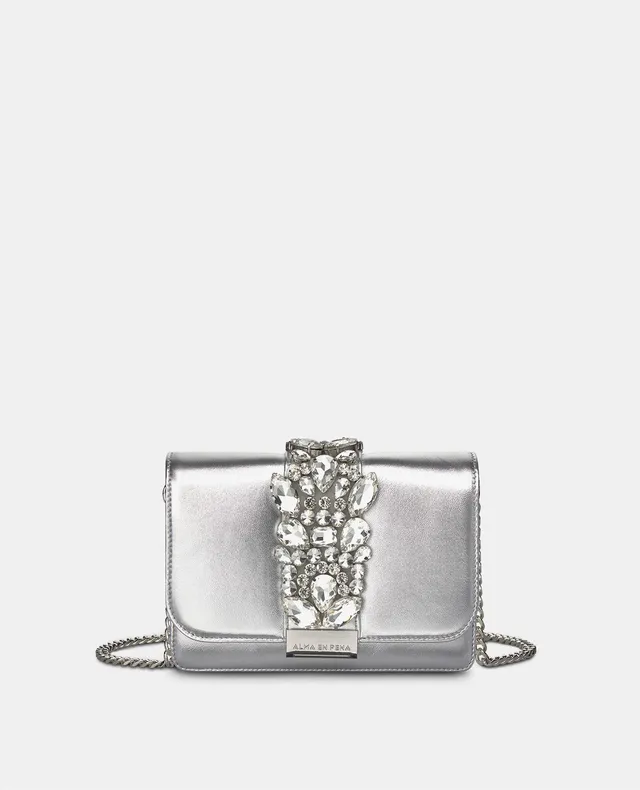 alma-en-pena-jewel-shoulder-bag-kasten-tasche-silber image 1
